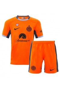 Fotbalové Dres Inter Milan Dětské Třetí Oblečení 2023-24 Krátký Rukáv (+ trenýrky)